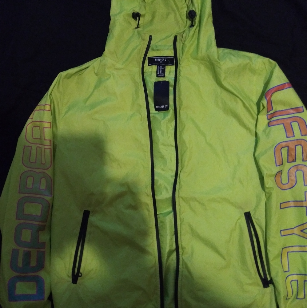 Windbreaker hooded jacket